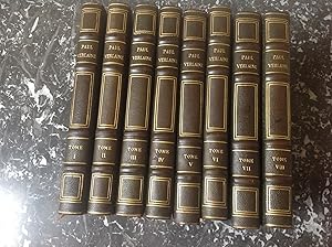 Seller image for Oeuvres COMPLETES de Paul VERLAINE . Complet en 8 volumes relis et illustrs par Berthold MAHN for sale by Lecapricorne