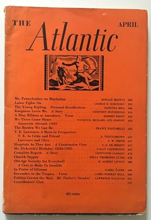 The Atlantic Monthly Volume 157 Number 4 April 1936