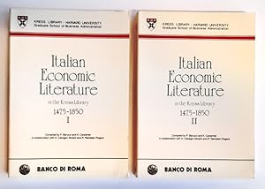 Italian Economic Literature in the Kress Library 1475-1850. 2 Vol.