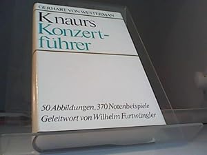 Seller image for Knaurs Konzertfhrer. Mit e. Geleitw. v. Wilhelm Furtwngler for sale by Eichhorn GmbH