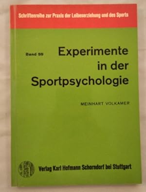 Seller image for Experimente in der Sportpsychologie. for sale by KULTur-Antiquariat