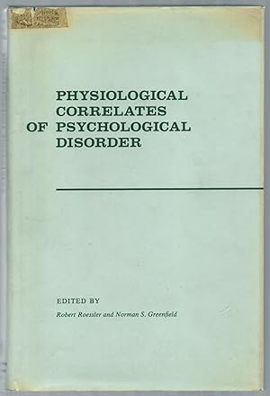Bild des Verkufers fr Physiological Correlates of Psychological Disorder zum Verkauf von Between the Covers-Rare Books, Inc. ABAA