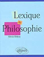 Image du vendeur pour Lexique De Philosophie mis en vente par RECYCLIVRE