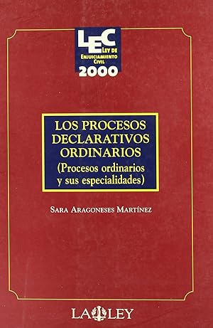 Image du vendeur pour Procesos declarativos ordinarios,los. mis en vente par Imosver