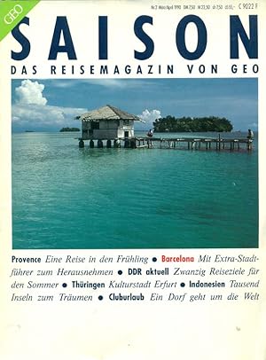 Bild des Verkufers fr GEO Saison. Das Reisemagazin von GEO. Heft Nr. 2 Mrz/ April 1990. zum Verkauf von Online-Buchversand  Die Eule