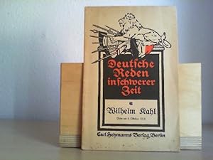 Bild des Verkufers fr Vom Recht zum Kriege und vom Siegespreis - Rede am 9. Oktober 1914. zum Verkauf von Antiquariat im Schloss