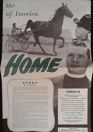 Bild des Verkufers fr Rolling Home Pressbook 1947 Jean Parker, Russell Hayden zum Verkauf von AcornBooksNH