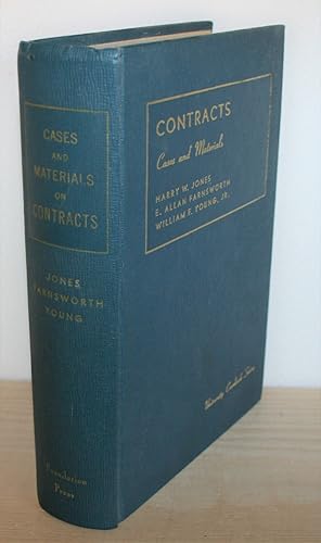Bild des Verkufers fr Cases and Materials on CONTRACTS. University Casebook Series. zum Verkauf von Antiquariat Gallenberger