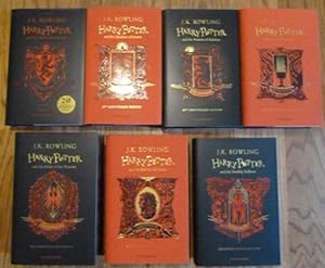 Seller image for Harry Potter Gryffindor House Editions- Complete Set (Books 1-7) (Harry Potter House Editions) (First UK edition-first printings) for sale by Alpha 2 Omega Books BA