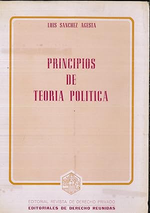 Seller image for Principios de teoria politica. for sale by Papel y Letras