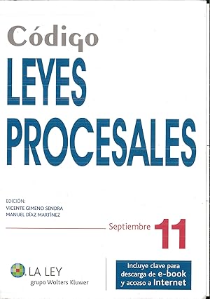 Imagen del vendedor de Cdigo Leyes Procesales 2011 (Cdigos La Ley) a la venta por Papel y Letras