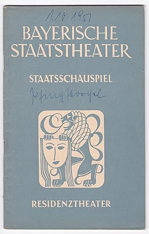 Programmheft Bayerische Staatstheater. Staatsschauspiel. Residenztheater. Blätter des Bayerischen...