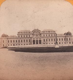 Austria Wien Vienna Belvedere castle Old Stereoview Photo Gaudin 1870