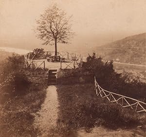 Germany Heidelberg panorama Palatinate Plains Old Stereoview Photo 1870