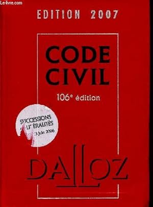 Bild des Verkufers fr Code de procdure pnale - Code Dalloz expert- code pnal - dition 2007 - 106me dition zum Verkauf von Le-Livre