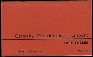 Grimsby Cleethorpes Transport Fare Tables April 1978