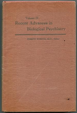 Imagen del vendedor de Recent Advances in Biological Psychiatry: Volume IV a la venta por Between the Covers-Rare Books, Inc. ABAA