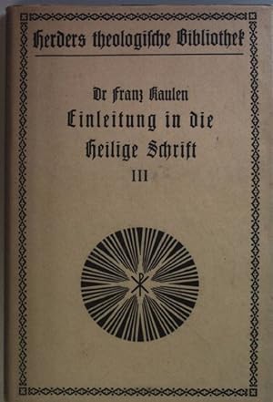 Bild des Verkufers fr Einleitung in die Heilige Schrift Alten und Neuen Testaments: Theologische Bibliothek; zum Verkauf von books4less (Versandantiquariat Petra Gros GmbH & Co. KG)