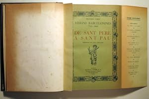 Imagen del vendedor de VISIONS BARCELONINES 1760-1860. DE SANT PERE A SANT PAU - Barcelona 1958 - Molt il lustrat a la venta por Llibres del Mirall