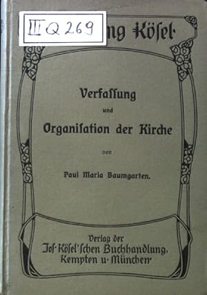 Bild des Verkufers fr Verfassung und Organisation der Kirche. zum Verkauf von books4less (Versandantiquariat Petra Gros GmbH & Co. KG)