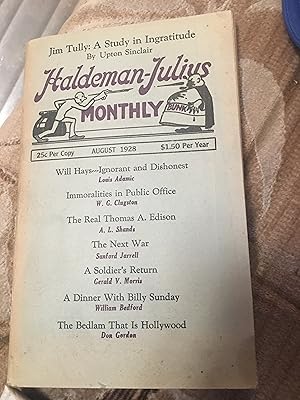 Imagen del vendedor de Haldeman-Julius Monthly. August 1928 a la venta por Bristlecone Books  RMABA