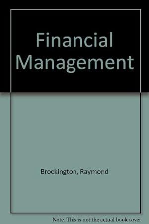 Bild des Verkufers fr Financial Management zum Verkauf von WeBuyBooks
