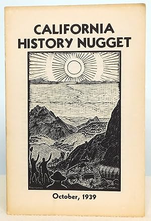 Bild des Verkufers fr California History Nugget October 1939 zum Verkauf von Argyl Houser, Bookseller