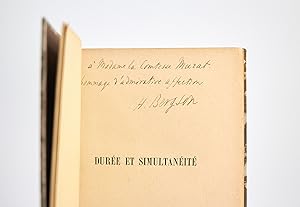 Bild des Verkufers fr Dure et simultanit  propos de la thorie d'Einstein zum Verkauf von Librairie Le Feu Follet