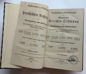 Ergänzungen und Erläuterungen der Allgemeinen Gerichts-Ordnung durch Gesetzgebung und Wissenschaf...