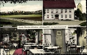 Ansichtskarte / Postkarte Göschweiler Löffingen im Schwarzwald, Gasthof Hirschen, Gastraum, Heima...