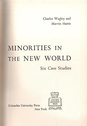 Imagen del vendedor de Minorities in the world.Six case studies a la venta por JP Livres