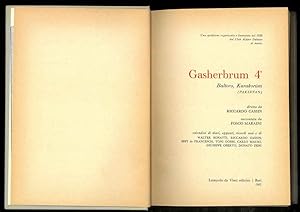 Gasherbrum n° 4. Baltoro, Karakorùm (Pakistan). Diretta da Riccardo Cassin.