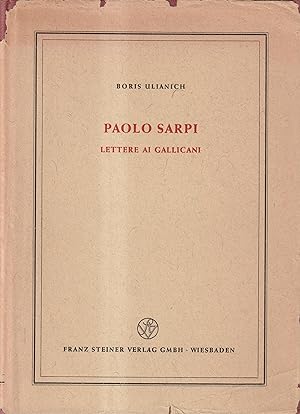 Paolo Sarpi - Lettere ai Gallicani