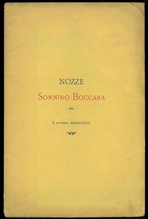 Nozze Sonnino-Boccara.