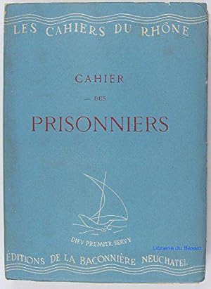 Imagen del vendedor de Cahier des prisonniers a la venta por JLG_livres anciens et modernes