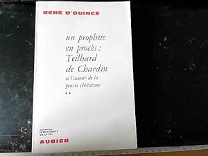 Seller image for Un prophte en procs : teilhard de chardin for sale by JLG_livres anciens et modernes