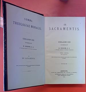 Image du vendeur pour Summa Theologiae Moralis III. Sacramentis. Scholarum Usui Accomomodavit. mis en vente par biblion2