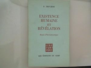 Bild des Verkufers fr Existence humaine et revelation: essais d'hermeneutique zum Verkauf von JLG_livres anciens et modernes