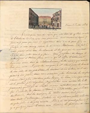 [Eigenh. Brief ohne Absender, ohne Unterschrift] An "Monsieur Tapié Mengau", Narbonne