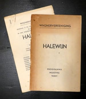 [Pogrammheft] Wagnervereeniging. Halewijn. Symphonisch drama in 9 tafereelen van Willem Pijper. L...