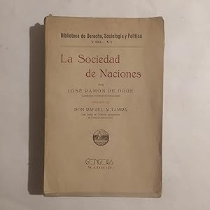 Seller image for LA SOCIEDAD DE NACIONES for sale by LIBRERIA CLIO