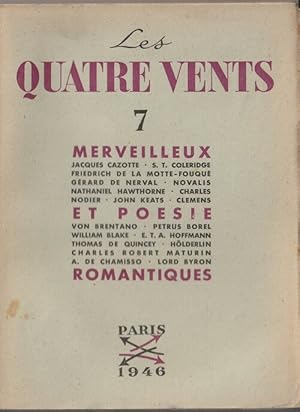 Seller image for Revue les Quatre Vents n 7. Merveilleux et Posie Romantiques. for sale by Librairie Victor Sevilla