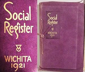 Seller image for Social Register / Wichita / 1921 [Cover] for sale by Watermark West Rare Books