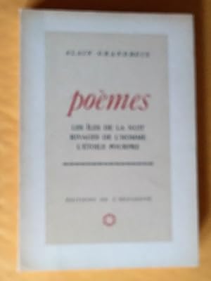 Seller image for Pomes: Les les de la nuit, Rivages de l'homme, L'toile pourpre, troisime dition for sale by Claudine Bouvier