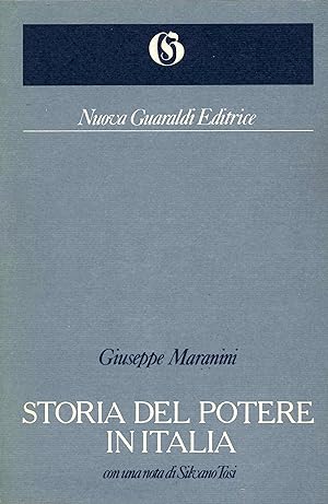 Seller image for Storia del Potere in Italia for sale by Libro Co. Italia Srl