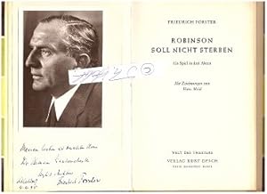 Imagen del vendedor de Friedrich Forster-Burggraf (1895-1958) dt. Schriftsteller und Regisseur, 1933-38 Direktor des Bayerischen Staatsschauspiels a la venta por Herbst-Auktionen