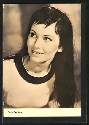 Ansichtskarte Schauspielerin Doris Weikow mit langen Haaren
