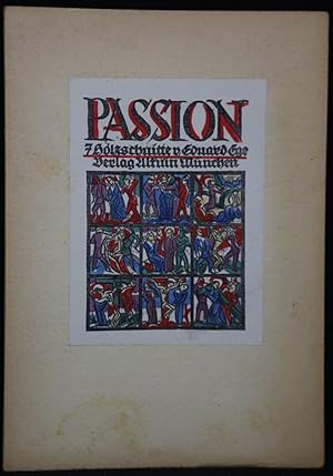 Seller image for Passion. 6 handkolorierte Holzschnitte. for sale by Antiquariat  Braun