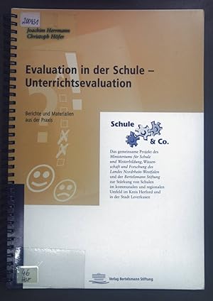 Seller image for Evaluation in der Schule - Unterrichtsevaluation : Berichte und Materialien aus der Praxis. for sale by books4less (Versandantiquariat Petra Gros GmbH & Co. KG)