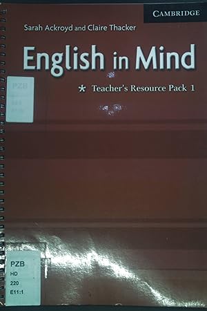 Imagen del vendedor de English in Mind. Teacher's Resource Pack 1. a la venta por books4less (Versandantiquariat Petra Gros GmbH & Co. KG)